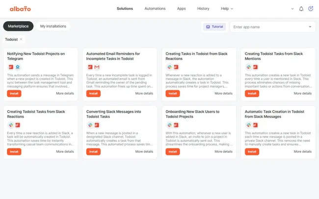 Connect Todoist to 800+ apps
