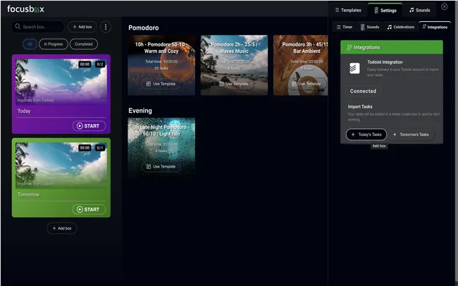 Bugünün ve Yarının görevlerini içe aktarın