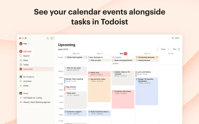 Connect your calendar to Todoist